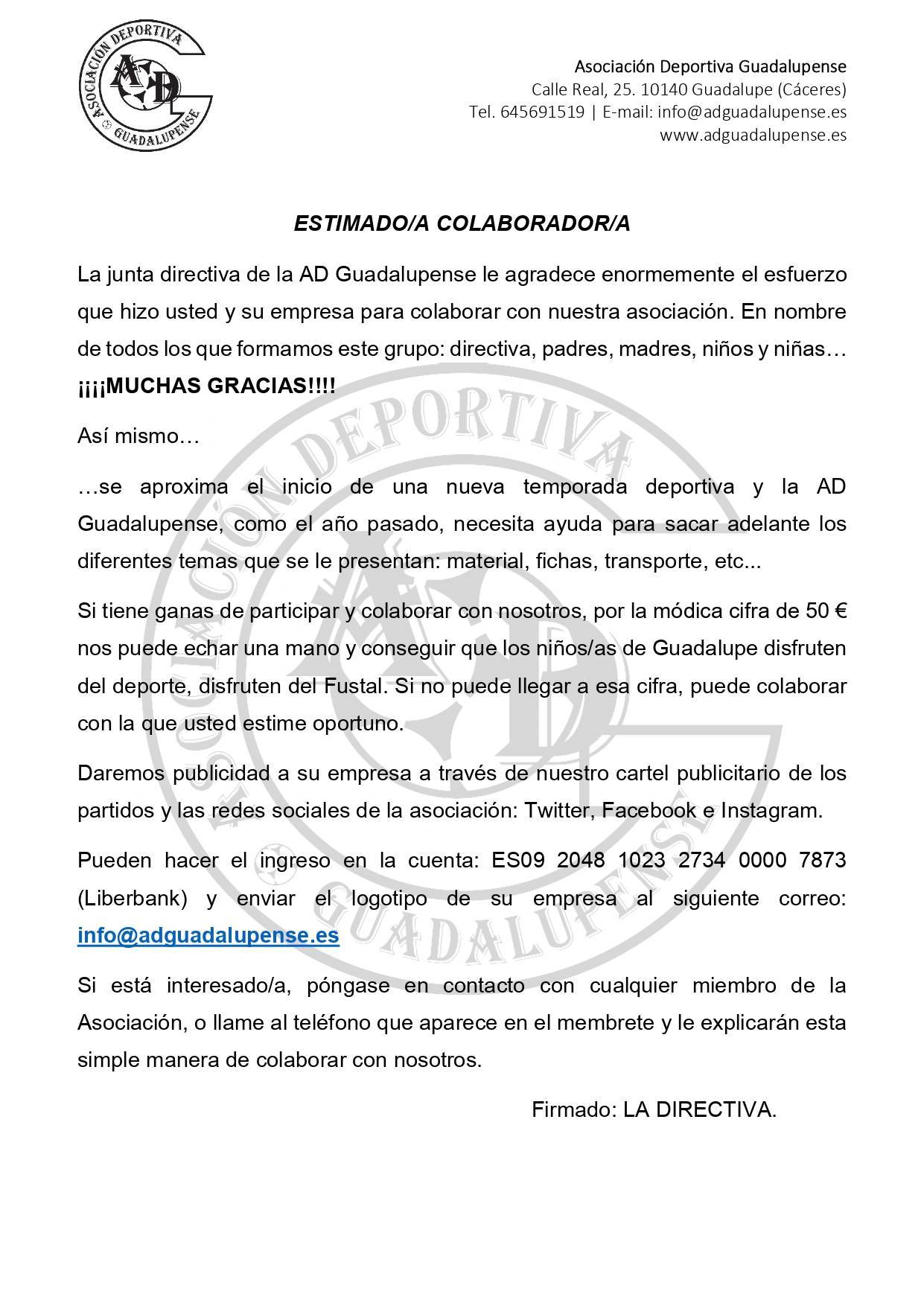 Carta colaborador 2019-2020