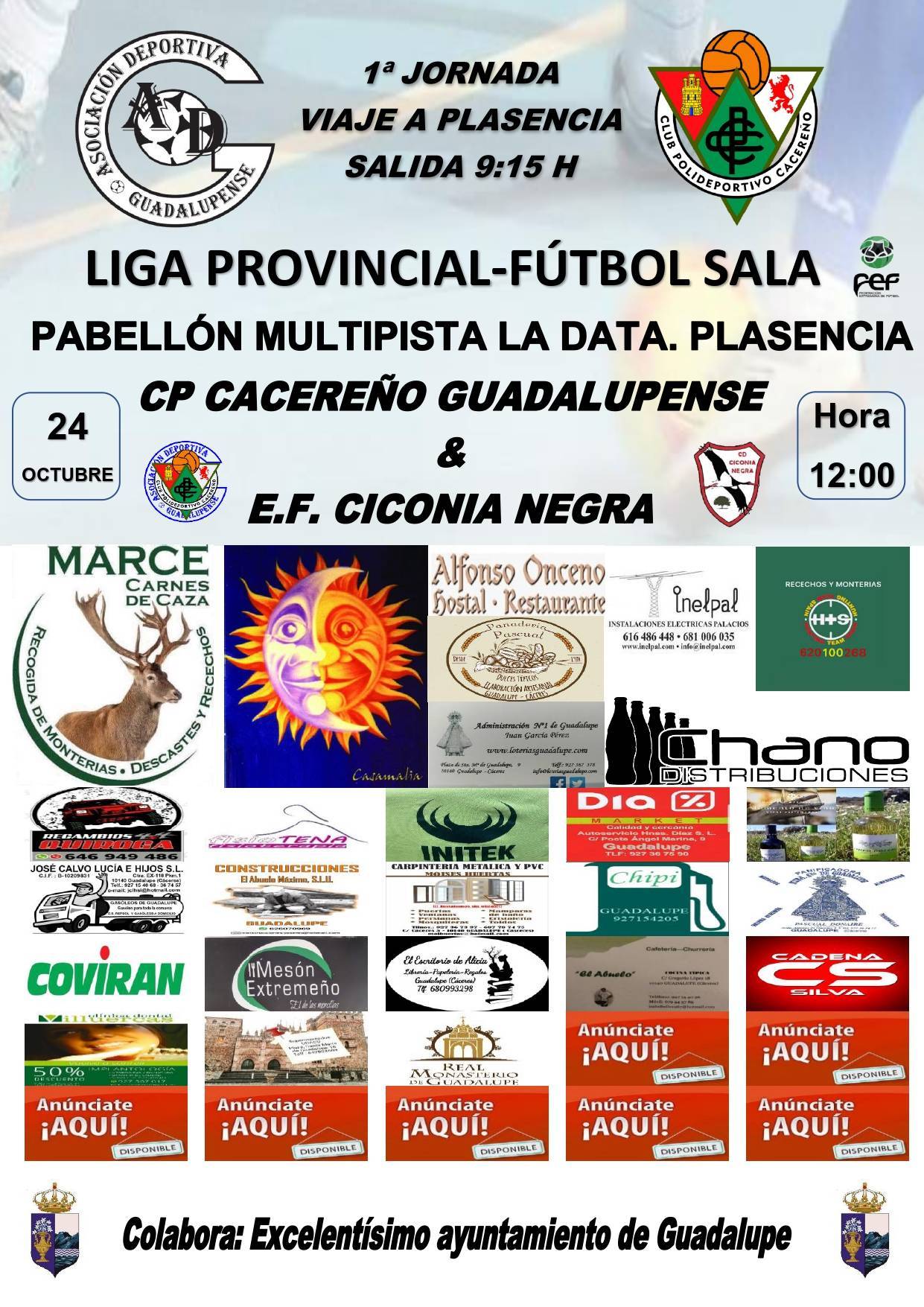 Cartel - Jornada 1 - Senior - Temporada 2021-2022