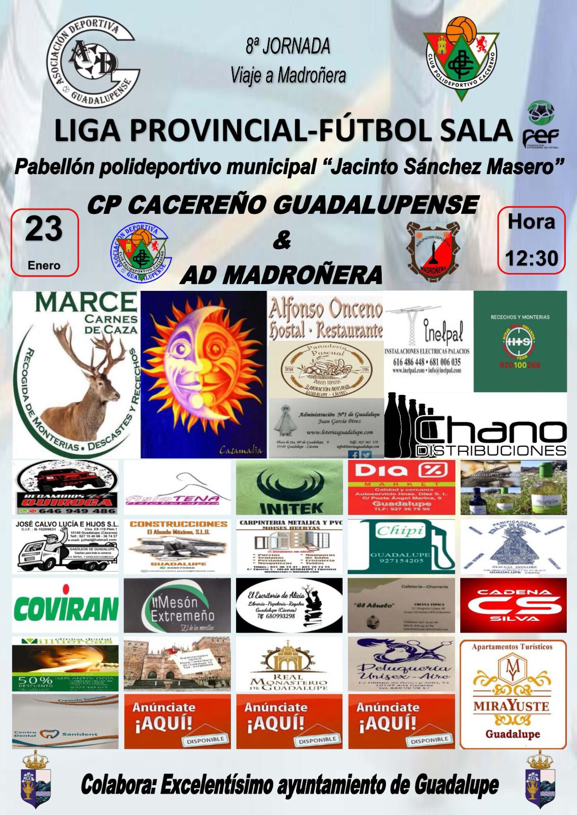 Cartel - Jornada 8 - Senior - Temporada 2021-2022