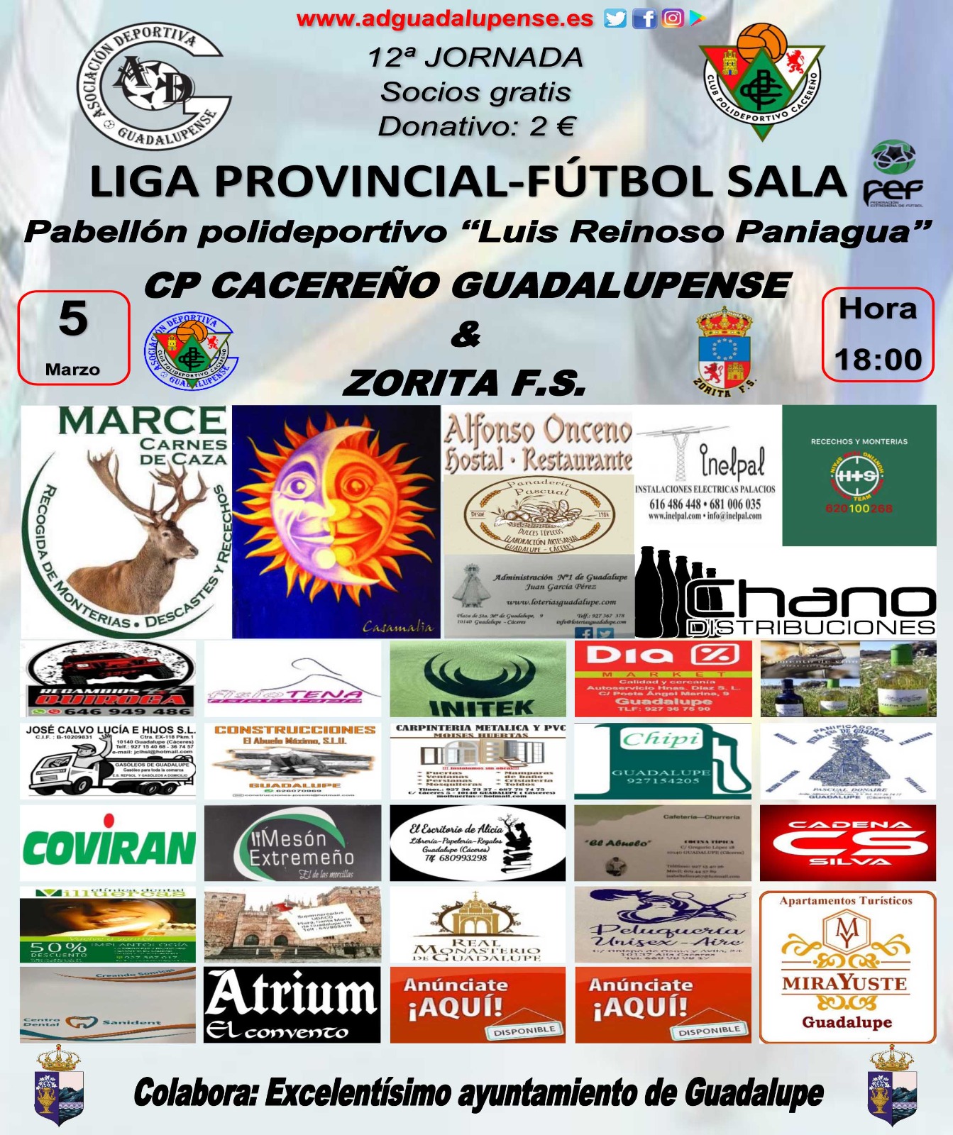 Cartel - Jornada 12 - Senior - Temporada 2021-2022