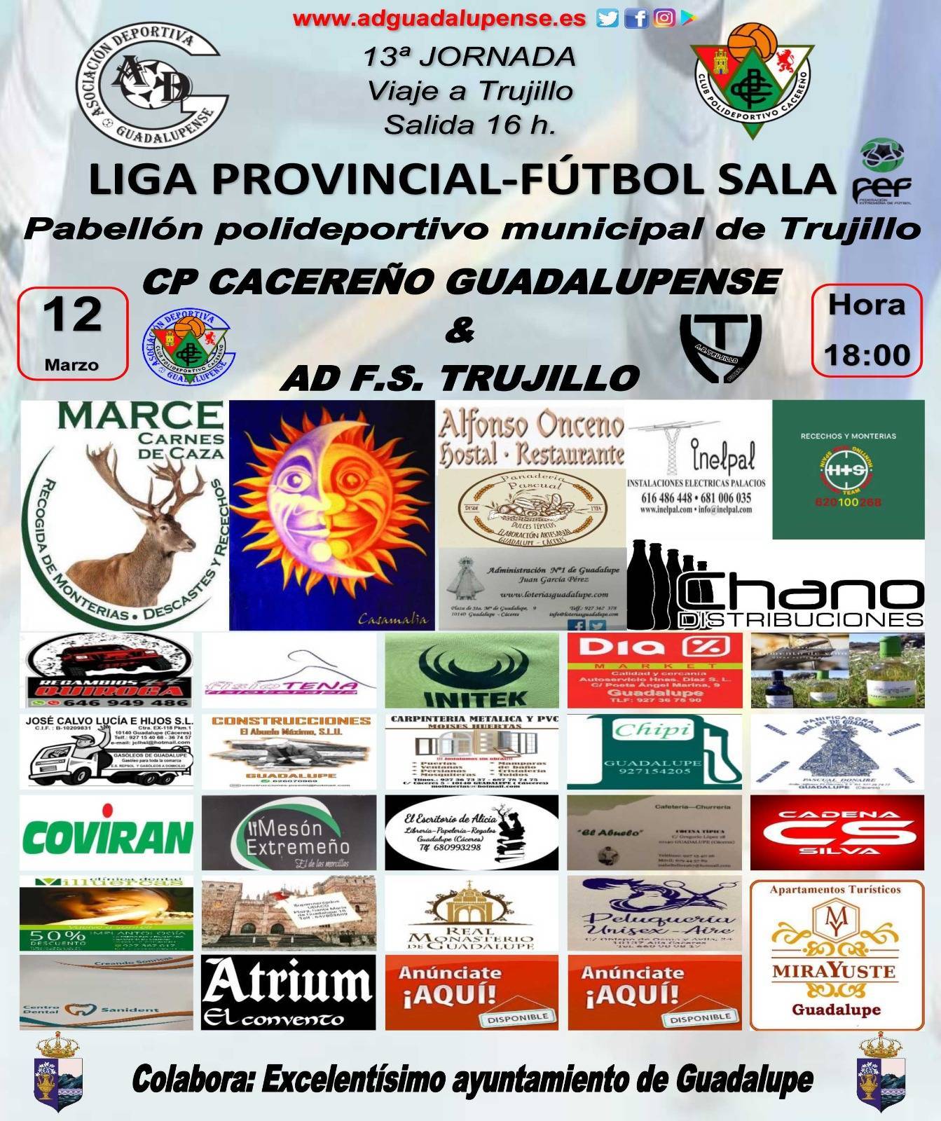 Cartel - Jornada 13 - Senior - Temporada 2021-2022